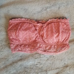 Rose Sheer Lace Bandeau